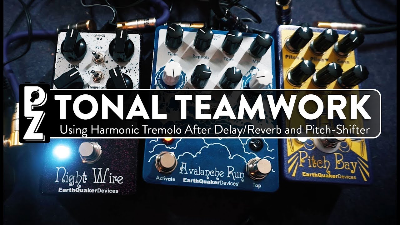 Harmonic Tremolo After Delay/Reverb and Discovering New Cool Synth Sounds