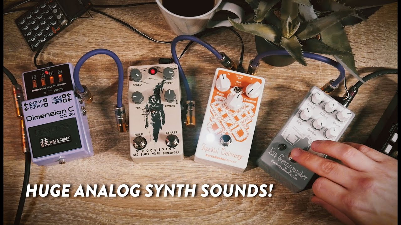 How to Make Old-School Analog Synth Sounds on Guitar